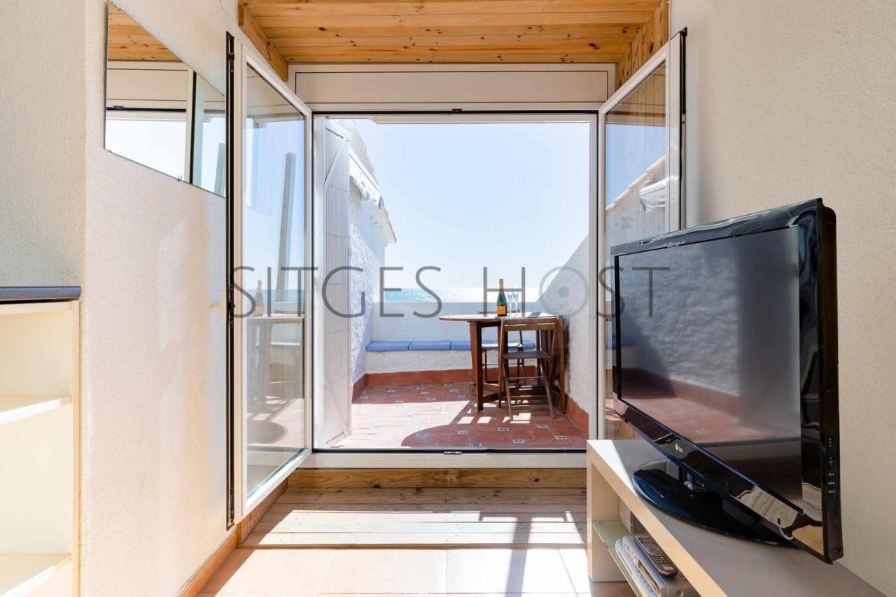 Ferienwohnung Alojate En Una Torre Sobre El Mar Sitges Exterior foto