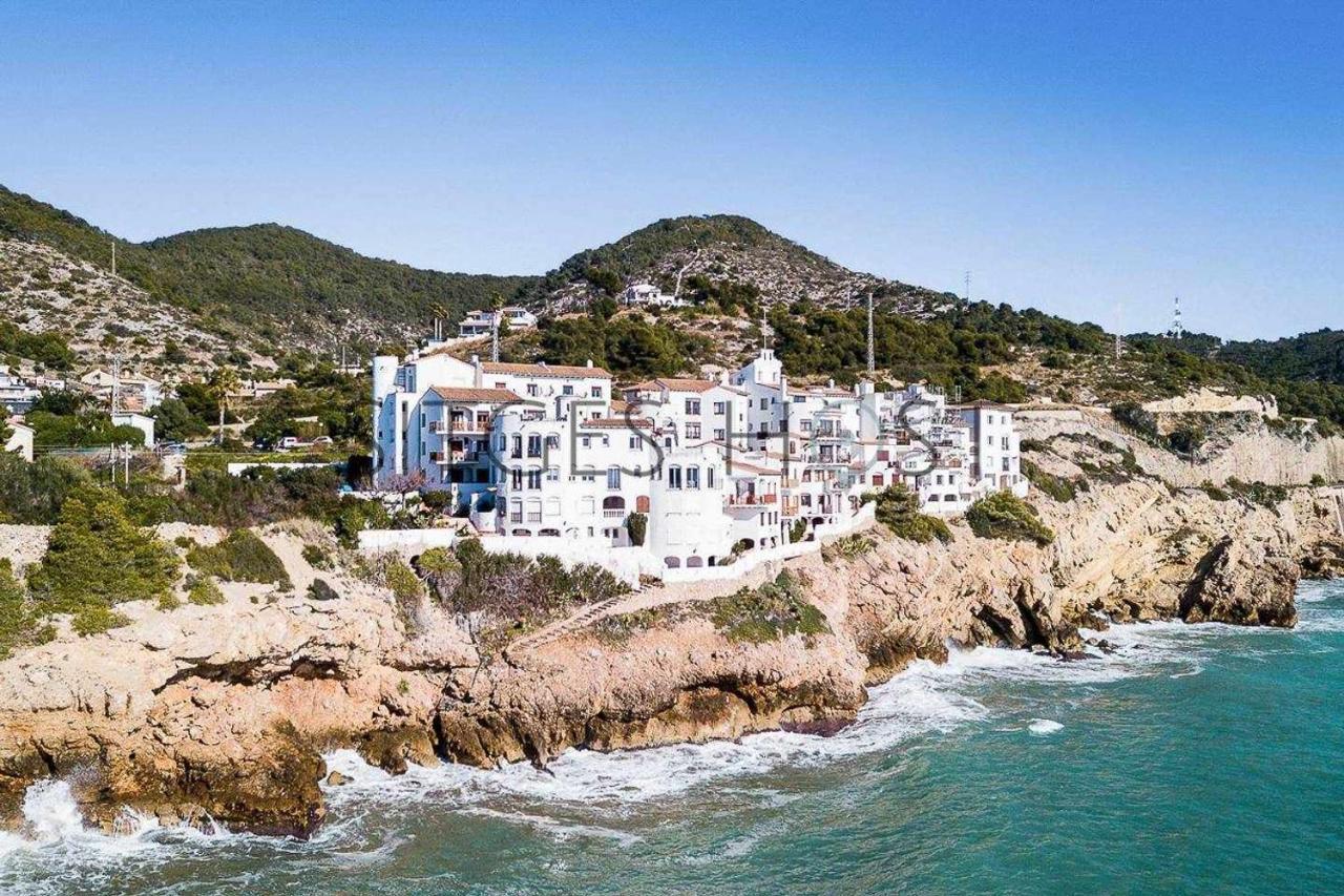 Ferienwohnung Alojate En Una Torre Sobre El Mar Sitges Exterior foto